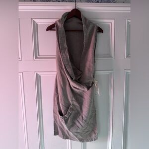 Bryn Walker 100% linen asymmetrical wrap top- S